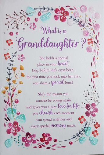Picture of GRANDDAUGHTER CARD